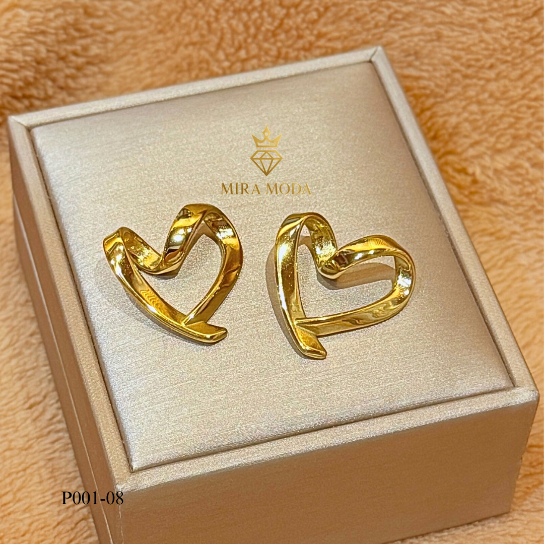 P001 -Trendy Electroform Open Heart Pendant Only Daily Wear | MIRA MODA