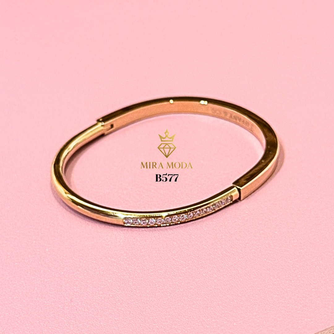 B577 Trendy U Shape Bangle 18cm | MIRA MODA