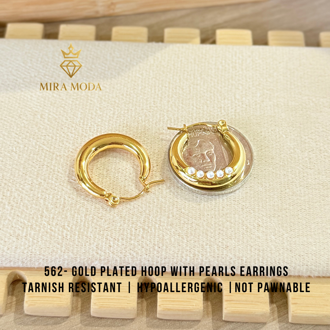 562 Hoop Exquisite Earrings for Women Hypoallergenic Tarnish Resistant Trendy | MIRA MODA