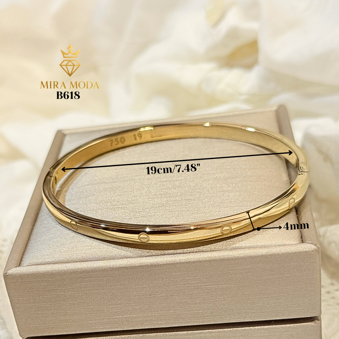 B618 Trendy Love Bangle 19cm | MIRA MODA