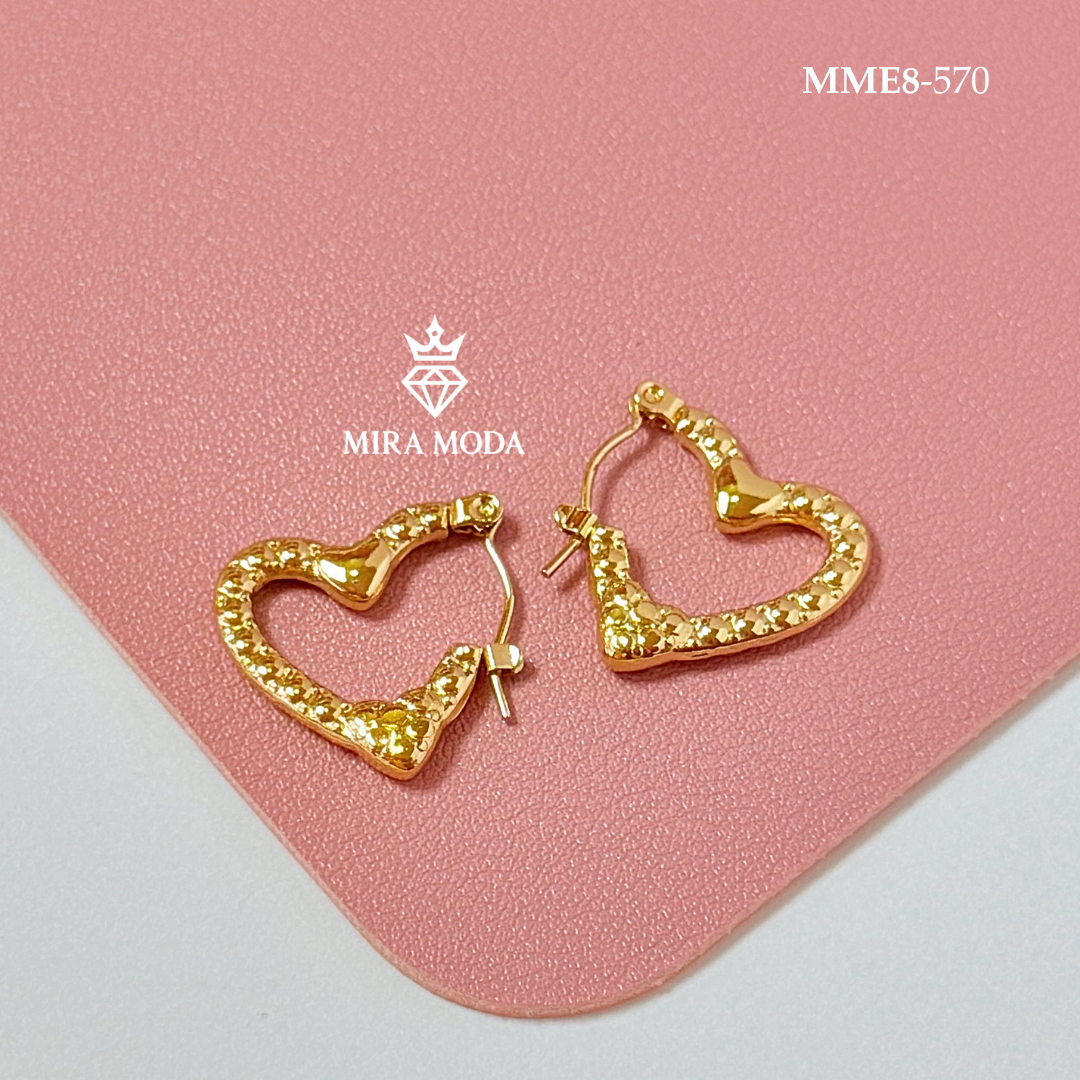 570-Heart Hoop Earrings