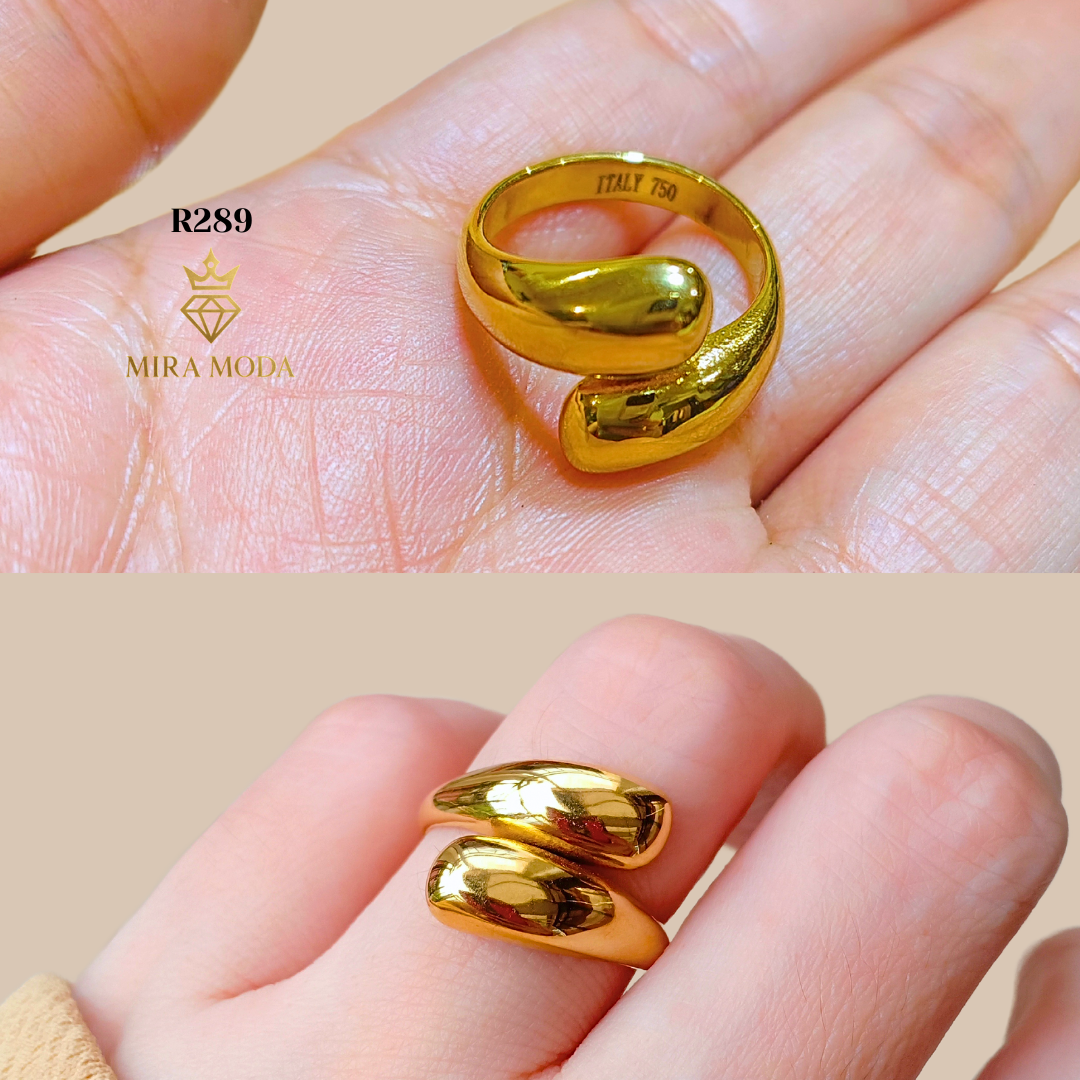 R289 – Tear Drop Adjustable Ring For Men & Women | MIRA MODA
