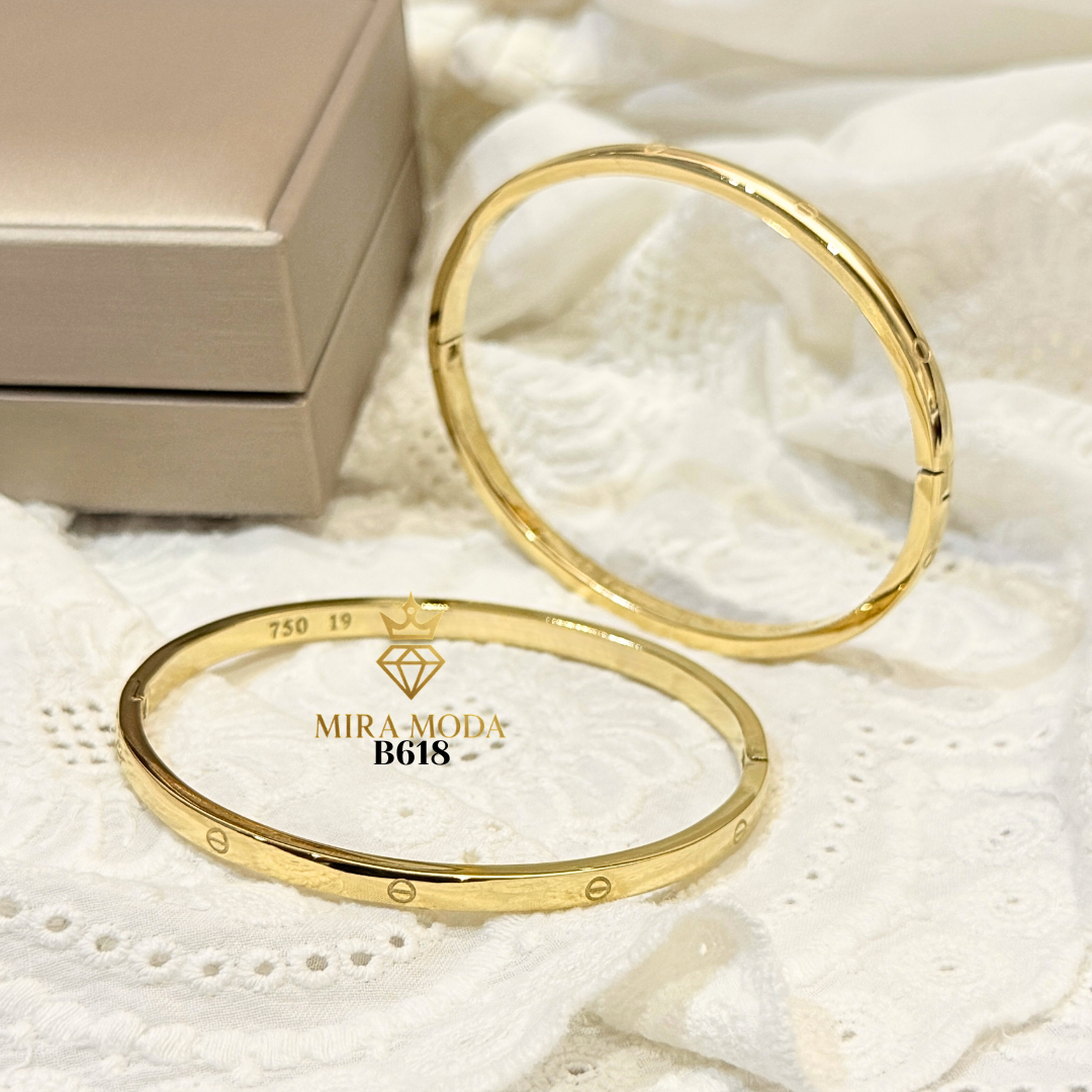 B618 Trendy Love Bangle 19cm | MIRA MODA