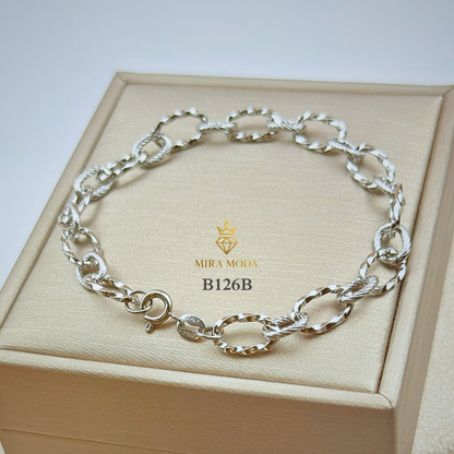 B126B – Twisted Chain Bracelet | MIRA MODA