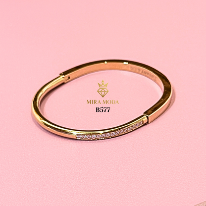 B577 Trendy U Shape Bangle 18cm | MIRA MODA