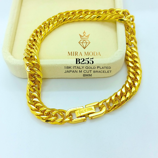 B255-Japan M Cut Clip Lock Necklace | MIRA MODA