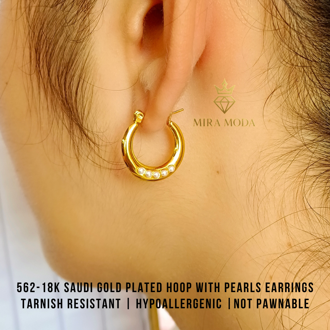 562 Hoop Exquisite Earrings for Women Hypoallergenic Tarnish Resistant Trendy | MIRA MODA