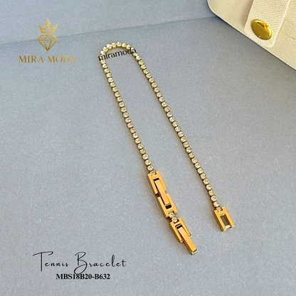 B632 Luxury Aesthetic Tennis Bracelet ✨ Tarnish Resistant Hypoallergenic | MIRA MODA