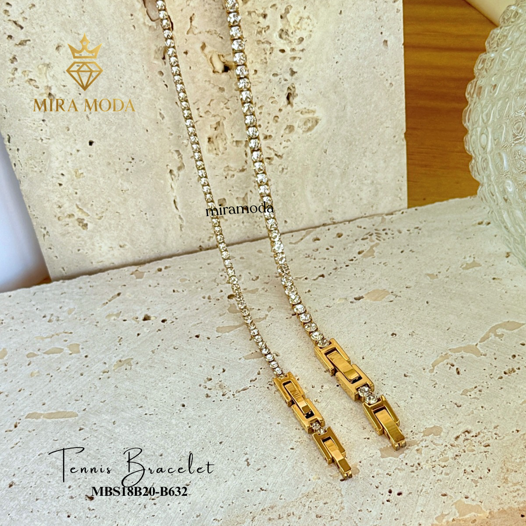 B632 Luxury Aesthetic Tennis Bracelet ✨ Tarnish Resistant Hypoallergenic | MIRA MODA