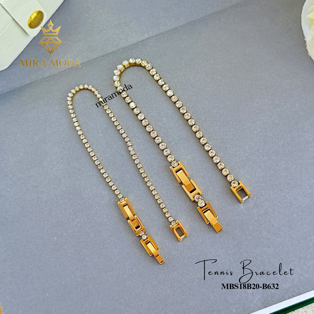 B632 Luxury Aesthetic Tennis Bracelet ✨ Tarnish Resistant Hypoallergenic | MIRA MODA