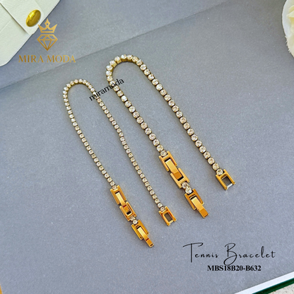 B632 Luxury Aesthetic Tennis Bracelet ✨ Tarnish Resistant Hypoallergenic | MIRA MODA