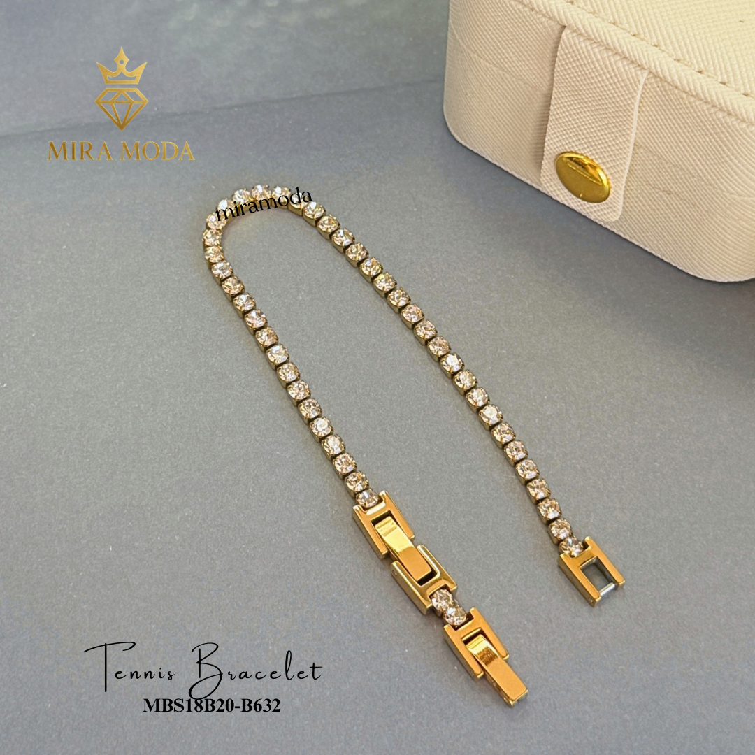 B632 Luxury Aesthetic Tennis Bracelet ✨ Tarnish Resistant Hypoallergenic | MIRA MODA