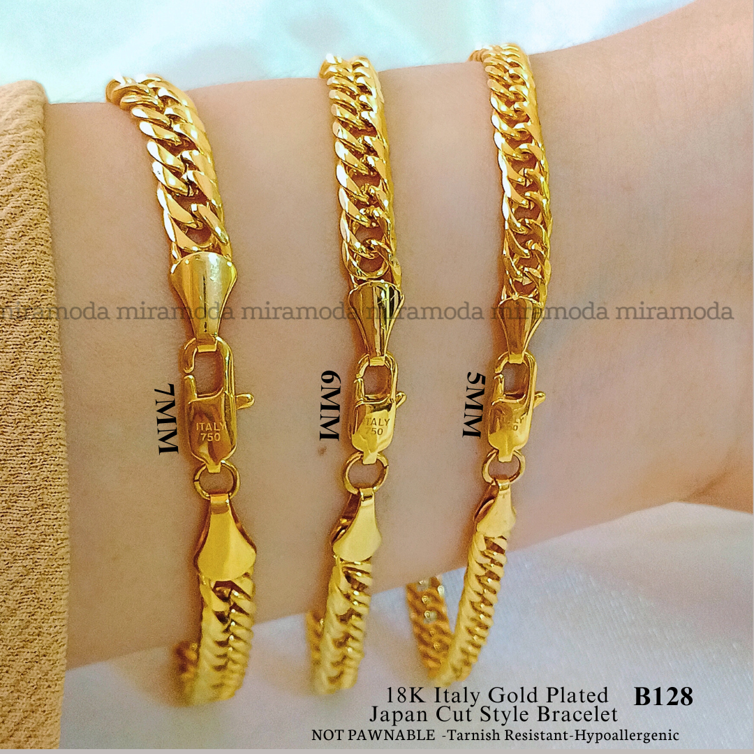 B128-Japan M Cut Bracelet | MIRA MODA