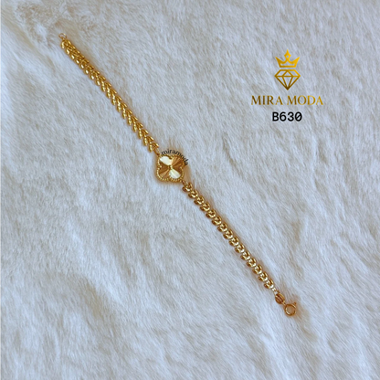 B630 Lucky Flower Bracelet For Men & Women Hypoallergenic Tarnish Resistant